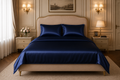22 Momme Pure Mulberry Silk Full Bedding Set 4Pcs (Deep Navy)