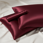 Pure Mulberry Silk Pillowcase (Wine Red - 22 momme)