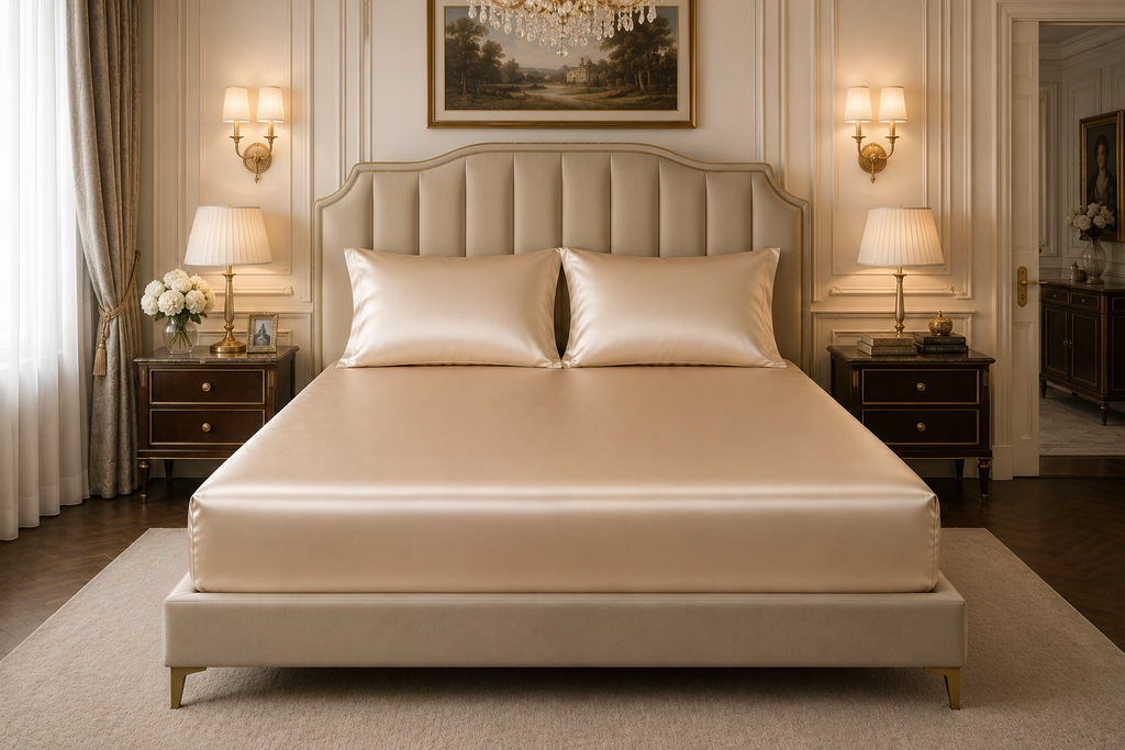 22 Momme Pure Mulberry Silk Bedding (Champagne)