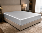 Mulberry Silk Fitted Sheet  (Silver - 22 momme)