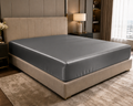 Mulberry Silk Fitted Sheet (Dark Grey - 22 momme)
