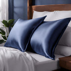 Pure Mulberry Silk Pillowcase (Deep Navy - 22momme)