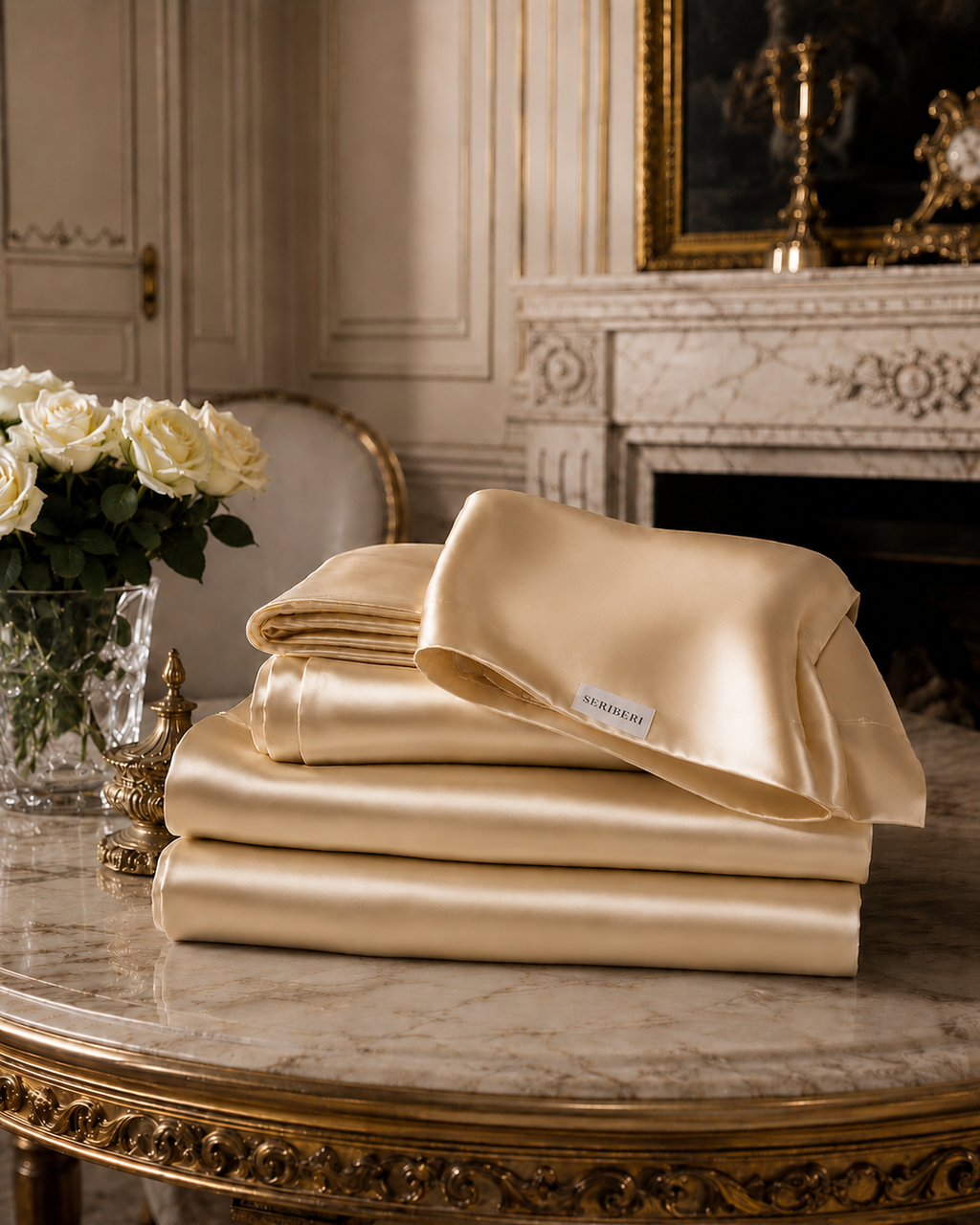22 Momme Pure Mulberry Silk Bedding (Champagne)