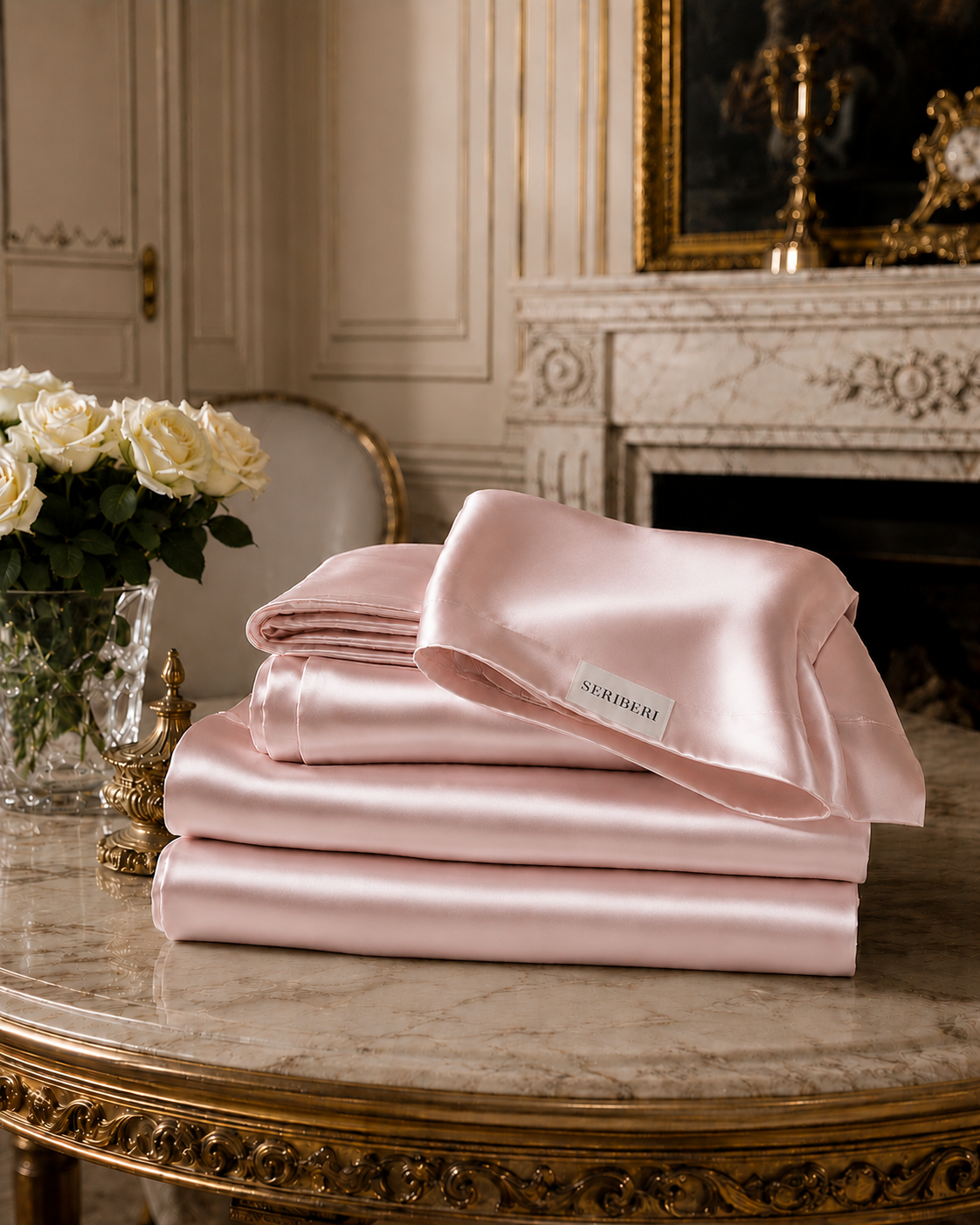 22 Momme Pure Mulberry Silk Bedding Set (Lotus)