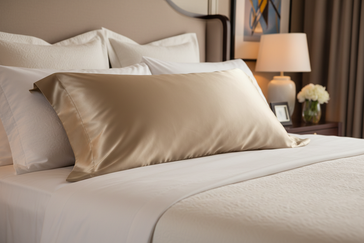 Pure Mulberry Silk Pillowcase (Champagne - 22momme)