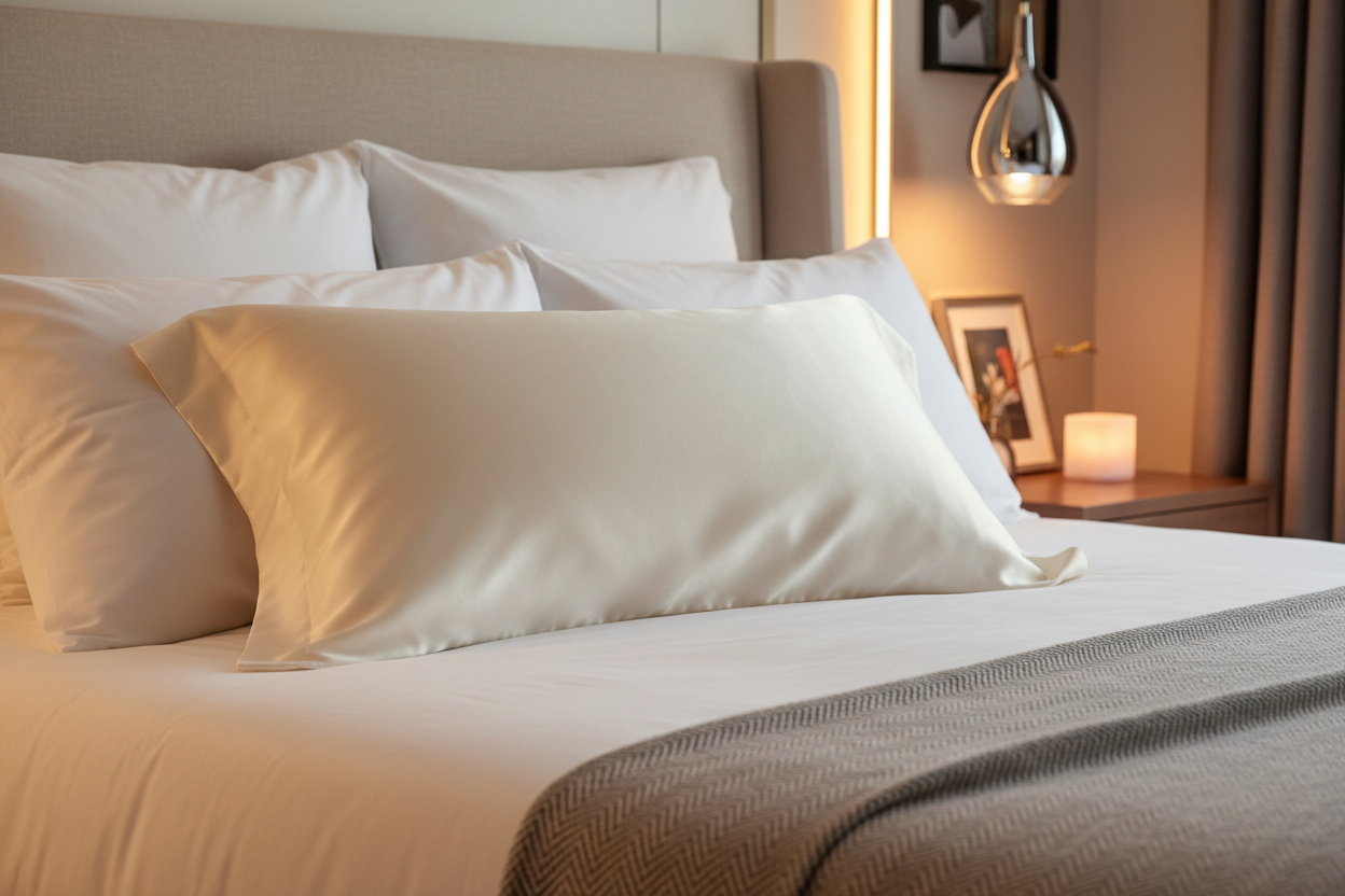 Pure Mulberry Silk Pillowcase (Cream - 22 momme)