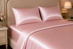 22 Momme Pure Mulberry Silk Full Bedding Set 4Pcs (Lotus)