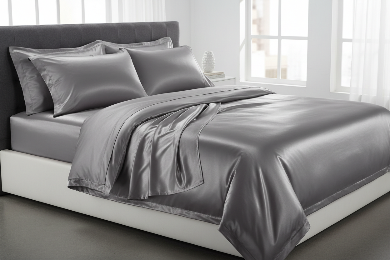 100% PURE MULBERRY SILK FITTED SHEETS (22mm)