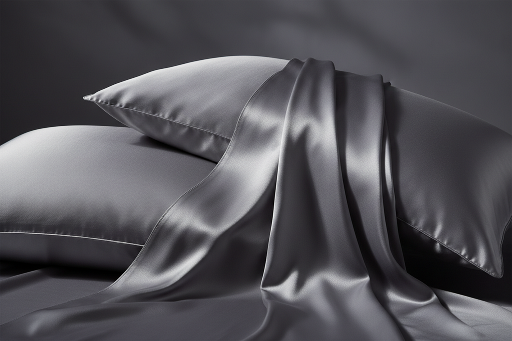 Pure Mulberry Silk Pillowcase (Dark Grey - 22 momme)
