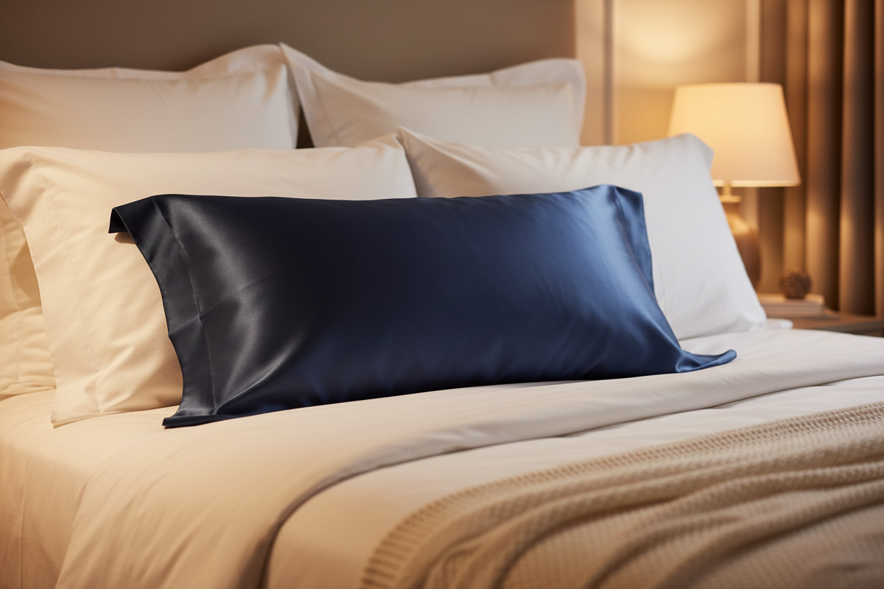 Pure Mulberry Silk Pillowcase (Deep Navy - 22momme)